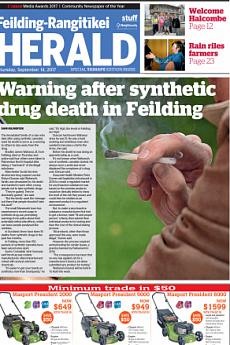 Feilding Rangitikei Herald - September 14th 2017