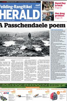 Feilding Rangitikei Herald - October 12th 2017