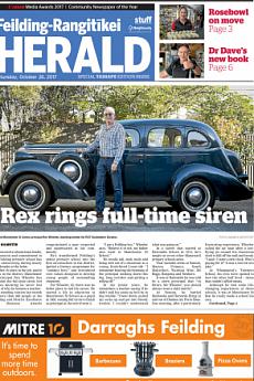 Feilding Rangitikei Herald - October 26th 2017