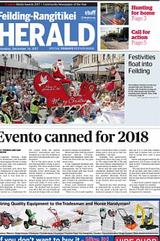 Feilding Rangitikei Herald - December 14th 2017