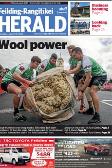 Feilding Rangitikei Herald - March 15th 2018