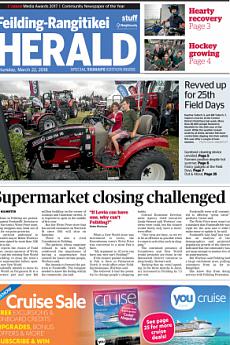Feilding Rangitikei Herald - March 22nd 2018