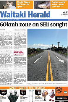 Waitaki Herald - November 30th 2016